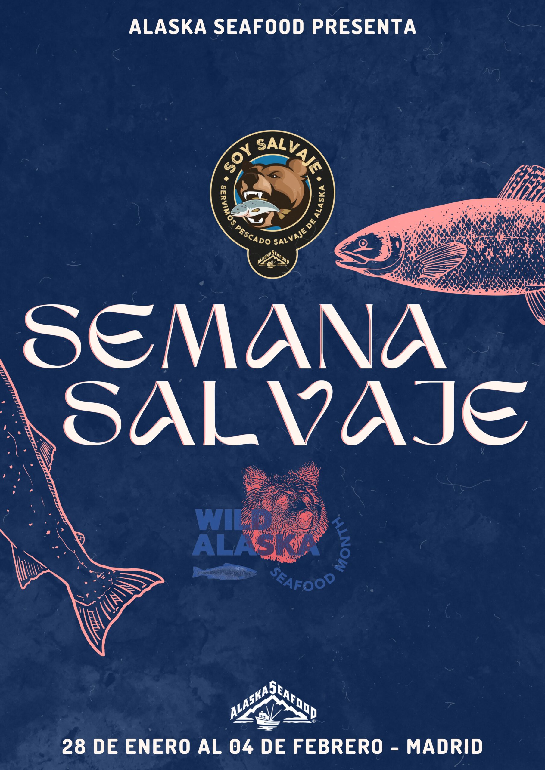 Una selección de restaurantes de Madrid ofrecerá pescado salvaje de Alaska en sus menús durante la Semana Salvaje.
